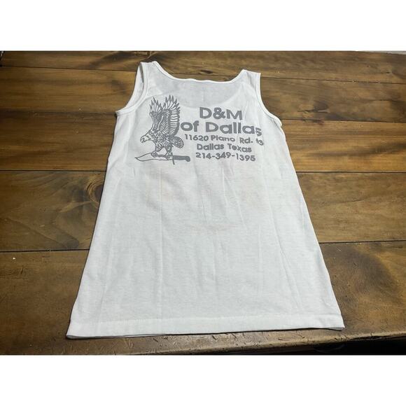 Vintage 1991 Harley Davidson 3D Emblem Sleeveless Tank Top Eagle Size Small - Picture 10 of 11